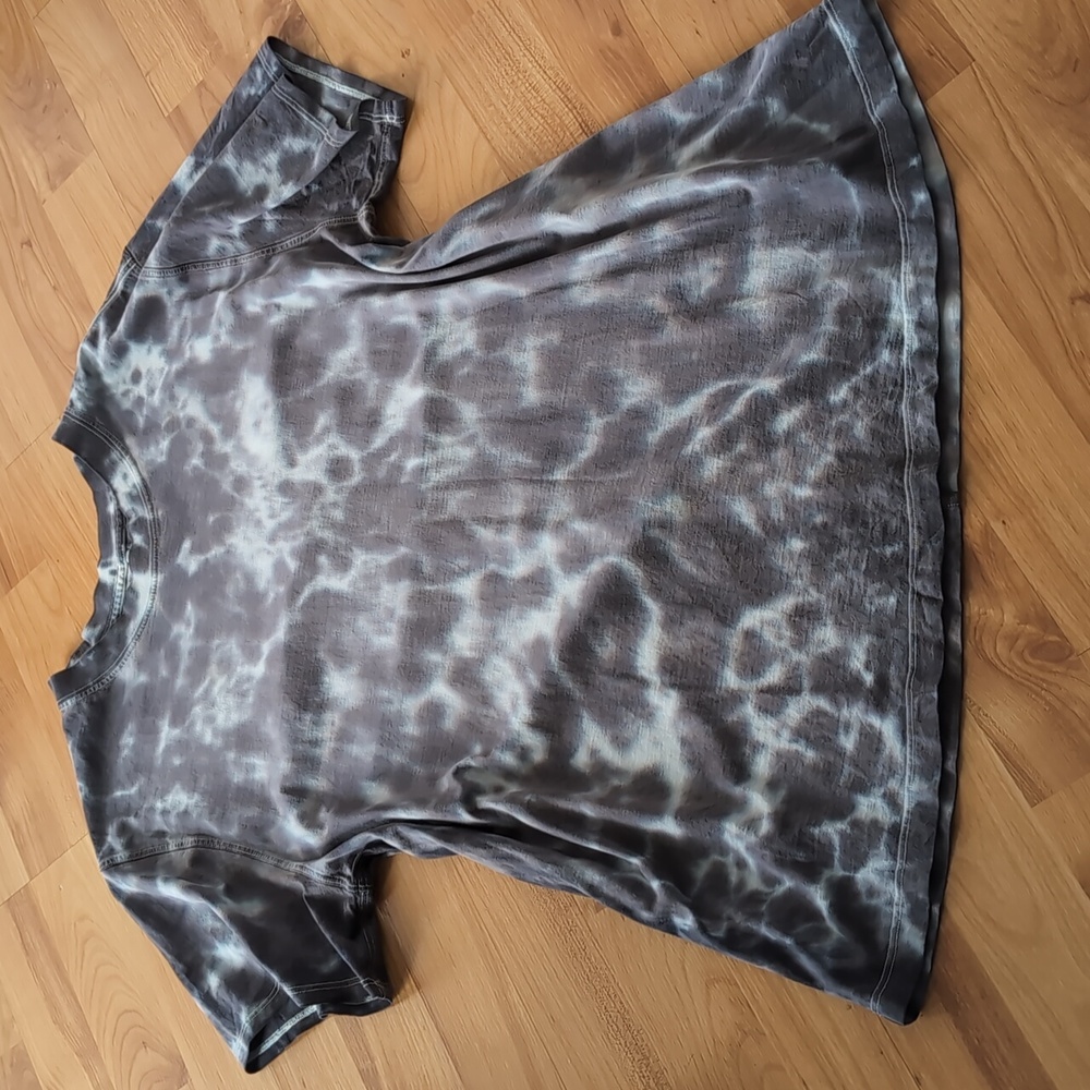 Lululemon All Yours Tee 8 *Tie Dye Marmoleado Tie Dye Graphite Grey - Picture 12 of 12